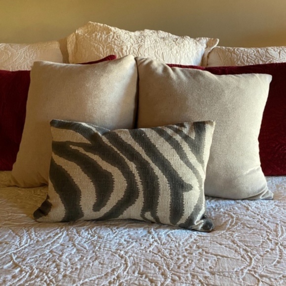 Anthropologie Accents Custom Made Zebra Pillow Cover For